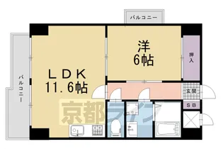 CORT UESHO【6階】の間取り