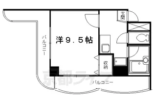 京都府京都市下京区高辻通新町西入ル堀之内町【マンション】の間取り