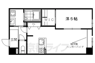ヴァン四条大宮【4階】の間取り