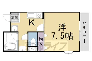 アブレスト四条大宮【501号室】の間取り