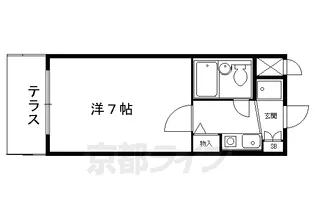 ライオンズマンション鴨川北【108号室】の間取り