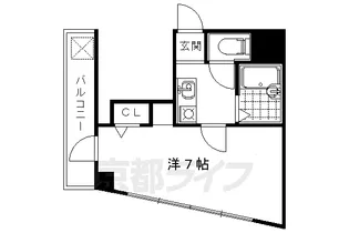 京都府京都市右京区常盤北裏町【マンション】の間取り