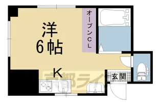 山米マンション【6号室】の間取り