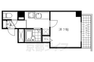 スクエア烏丸御池【804号室】の間取り