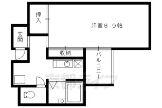 リグラン烏丸五条【3階】の間取り
