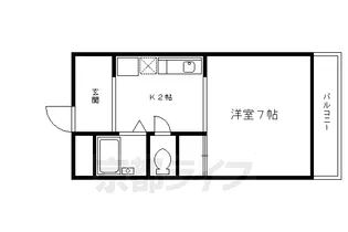 リグラン烏丸五条【405号室】の間取り