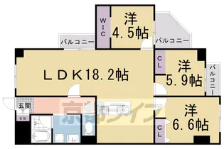 3LDKの間取り画像