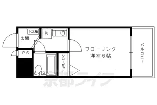 エスリード京都河原町第3【9階】の間取り