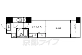 エスリード京都河原町第3【3階】の間取り
