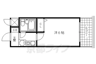 京都府京都市下京区富永町【マンション】の間取り