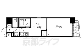 京都府京都市下京区富永町【マンション】の間取り