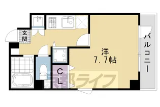 グリーンヒル四条大宮【303号室】の間取り