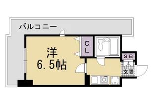 エスリード四条河原町【5階】の間取り