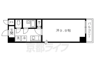 キャッスルサイド21【505号室】の間取り