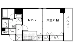 ライオンズマンション東洞院【1005号室】の間取り
