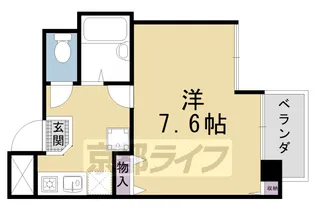 プールトゥジュール中はし【302号室】の間取り