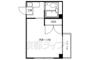 京都府京都市中京区大宮通三条下ル三条大宮町【マンション】の間取り