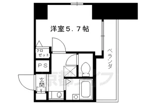 ベラジオ二条城前【10階】の間取り