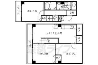 バインオーク・NIC【5階】の間取り