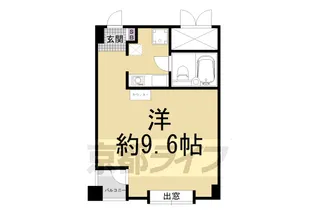 京都府京都市下京区綾小路通堀川西入ル妙満寺町【マンション】の間取り
