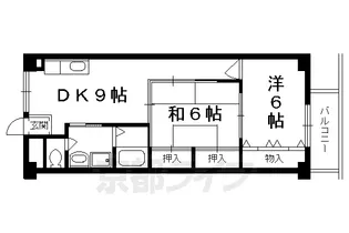 京都府京都市北区紫野西泉堂町【マンション】の間取り