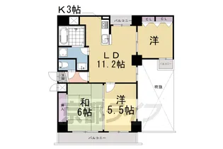 フィエルテ四条烏丸シュッド【10階】の間取り