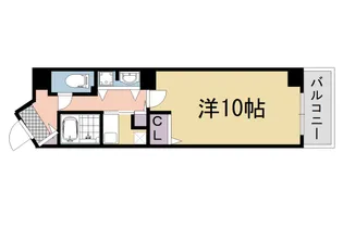 ビレイユ眞英河原町【3階】の間取り