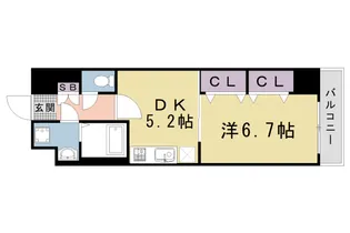 「アーバネックス室町」【5階】の間取り