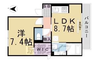 シャンポール雅【2階】の間取り