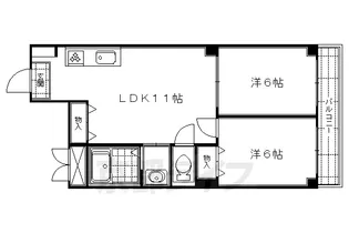 二条晴明ビル【501号室】の間取り