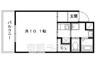 プチフラット三条【2階】の間取り