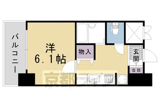サンジョルノ室町【408号室】の間取り