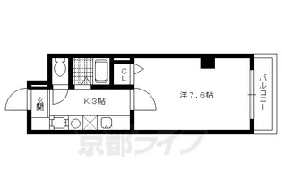 京都府京都市上京区中務町【マンション】の間取り