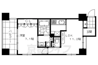 LEGAL京都四条河原町通りⅡ【6階】の間取り