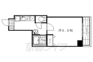 パルティール四条【605号室】の間取り