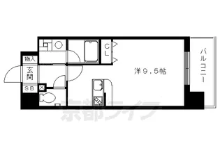 ベラジオ烏丸御池Ⅱ【5階】の間取り