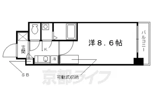 グラート堀川【1002号室】の間取り