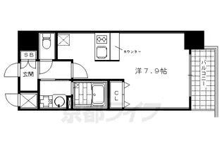 プレサンス京都四条河原町ネクステージ【204号室】の間取り