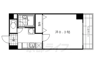 京都府京都市下京区四条通西洞院西入ル傘鉾町【マンション】の間取り
