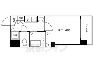 プレサンス京都四条烏丸クロス【504号室】の間取り