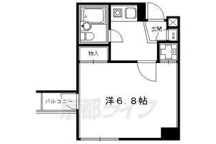 シティファースト四条西洞院【504号室】の間取り