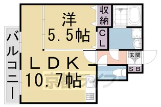 Ken&Lala【303号室】の間取り