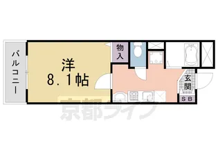 珠光ビル西洞院【303号室】の間取り