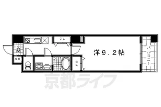 アウスレーゼ下鴨【2階】の間取り