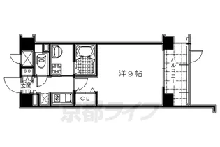 APEX京都御所西【5階】の間取り