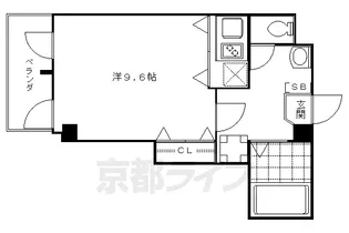 祗園ケントビル【3C号室】の間取り