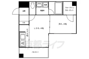 LEGAL京都二条城東【2階】の間取り