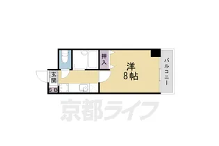 レジデンスじゅらく【105号室】の間取り