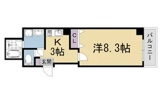 コージハイツ大宮【1003号室】の間取り