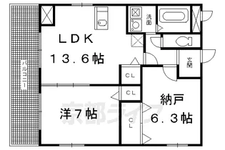 トゥー・ル・モンド京都五条【5階】の間取り